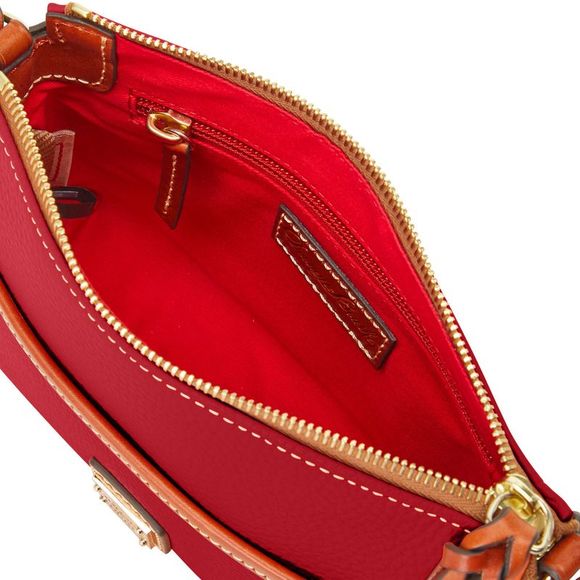 Dooney & Bourke Pebble Grain Ginger Crossbody Shoulder Bag - Red - Picture 3 of 4